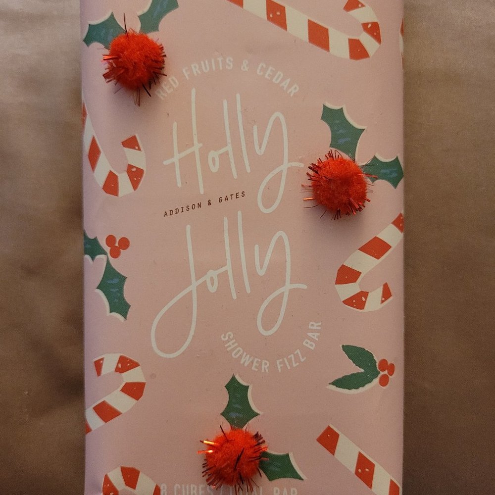 Addison & Gates Christmas Shower Fizz Bar - 8 Cubes